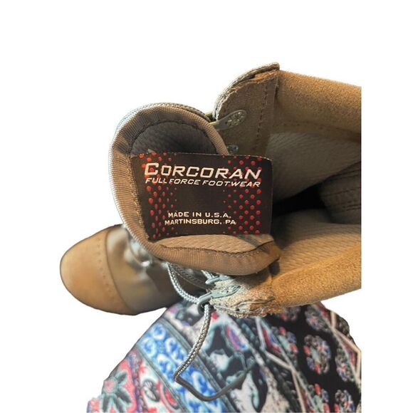 Corcocan Mens Brown Suede Leather Full Force Footwear Combat Boots Size 7.5 - Picture 12 of 16